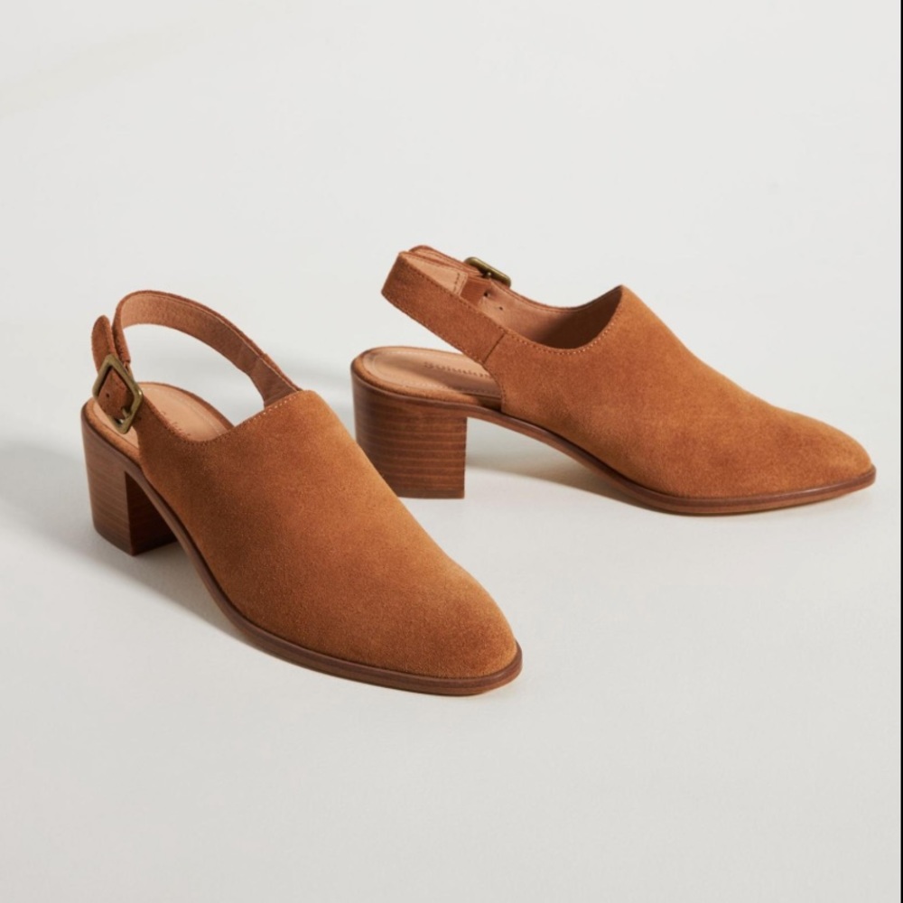 NWOT Soludos Savannah Slingback Heeled Mules